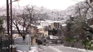 Βόλτα στη χιονισμένη Αρτεμισία στον Ταΰγετο