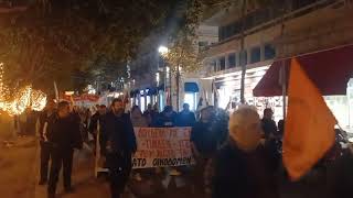 Μεγάλη πορεία για την 52η επέτειο του Πολυτεχνείου στην Καλαμάτα