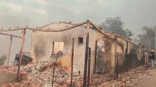 Κάηκαν σπίτια στο Κρυονέρι Μεσσηνίας