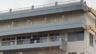Μεσσηνία: Φωτιά σε κτήριο ξενοδοχείου στην Κυπαρισσία