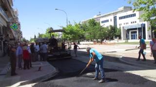 Ασφαλτόστρωση στην Αριστομένους