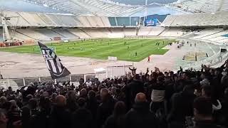 Δυναμικό παρών του κόσμου της "Μαύρης Θύελλας" στις κερκίδες του ΟΑΚΑ