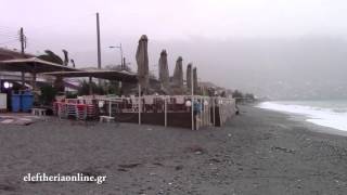 Αέρας και κύματα στην Παραλία της Καλαμάτας
