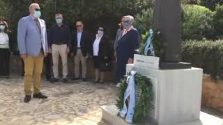 Κατάθεση στεφάνων στο μνημείο της Ελληνίδας Μάνας στην Κυπαρισσία