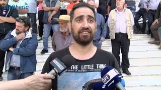 Διαμαρτυρία αγροτών με τρακτέρ στην Καλαμάτα