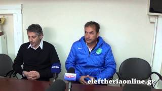 ΚΑΛΑΜΑΤΑ - ΒΑΡΔΑ (κυριότερες φάσεις - συνέντευξη τύπου)