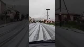 Μεσσηνία: Χιονισμένο τοπίο στο Κοπανάκι
