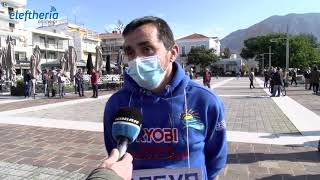 Διαμαρτυρία κυνηγών και ψαράδων στο λιμάνι της Καλαμάτας