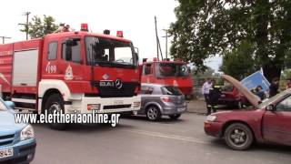 Τροχαίο 4 αυτοκινήτων με 2 τραυματίες στον κόμβο της Μεσσήνης
