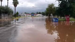 Πλημμύρισε ο κόμβος Μεσσήνης