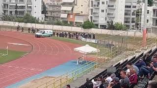 Καλαμάτα - Αιγάλεω: Οπαδοί των φιλοξενουμένων μπαίνουν στο γήπεδο την ώρα του 0-1