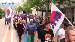 Πορεία του ΠΑΜΕ για την Πρωτομαγιά στην Καλαμάτα
