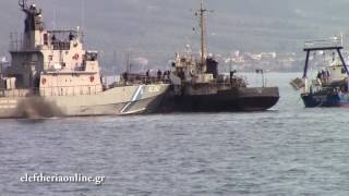 Ρυμούλκηση του πλοίου "Simone" στο λιμάνι της Καλαμάτας