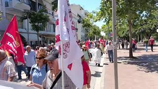Eκατοντάδες συνταξιούχοι στην παμπελοποννησιακή διαμαρτυρία στην Καλαμάτα
