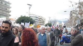 Απεργιακή πορεία του ΠΑΜΕ στην Καλαμάτα (4/2/2016)