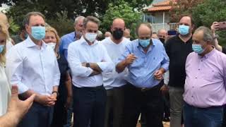 Σε καλλιέργεια γλυκοπατάτας στην Τερψιθέα Κυπαρισσίας ο Μητσοτάκης