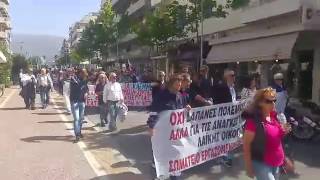 Πορεία του ΠΑΜΕ για την Πρωτομαγιά στην Καλαμάτα