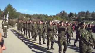 Παρέλαση κατά την ορκωμοσία της 2013 ΣΤ ΕΣΣΟ στην Καλαμάτα