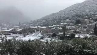 Μεσσηνία: Λευκό "πέπλο" στο Ραπτόπουλο του Δήμου Τριφυλίας