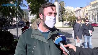 Διαμαρτυρία φωτογράφων στην κεντρική πλατεία της Καλαμάτας