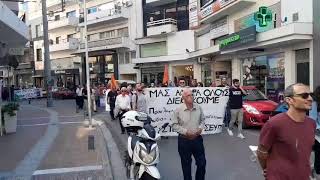 Γενική απεργία: Μεγάλες συγκεντρώσεις και πορείες στην Καλαμάτα