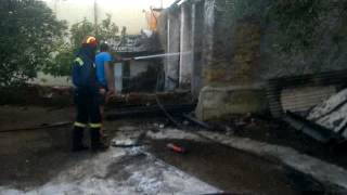 Φωτία σε πέτρινο σπίτι στη Μάδενα Μεσσηνίας (2)