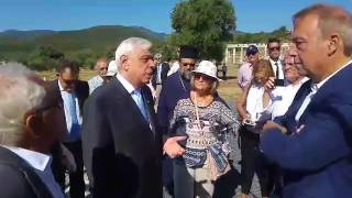 Ξενάγηση ΠτΔ Πρ. Παυλόπουλου στην Αρχαία Μεσσήνη