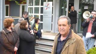 Συγκέντρωση ανέργων στη ΔΕΗ Καλαμάτας