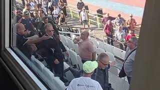 Ενταση μετά το τέλος του αγώνα Καλαμάτα - Χανιά 0-2
