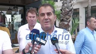 Καλαμάτα: Αυτοψία Βασιλόπουλου στην ανάπλαση της Ναυαρίνου μετά τον σάλο με τα μάρμαρα από μνήματα