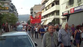 Μεγάλη αντιφασιστική πορεία στην Καλαμάτα