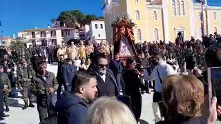 Λιτάνευση της εικόνας της Παναγίας Υπαπαντής στην Καλαμάτα
