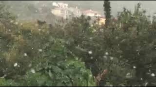 Χιονόπτωση στα βουνά της Κυπαρισσίας