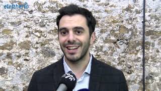 Ο Μανώλης Χριστοδουλάκης στην πίτα του ΚΙΝΑΛ στην Καλαμάτα