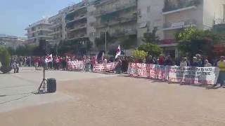 Συγκέντρωση του ΠΑΜΕ στην Καλαμάτα για την Πρωτομαγιά