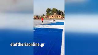 Ελληνική σημαία για ρεκόρ Γκίνες στη Μεσσηνία