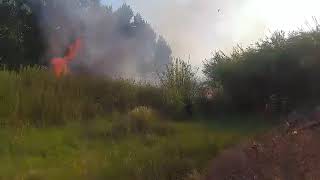 Μεγάλη πυρκαγιά στο Ασπρόχωμα Καλαμάτας