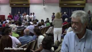 Αποδοκιμασίες στην ομιλία Κατρούγκαλου στην Καλαμάτα