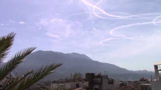 "Ηνίοχος 2015": Αεροπορική σχηματισμοί πάνω από την Καλαμάτα