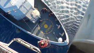 Βίντεο - ντοκουμέντο από τη διάσωση των ναυαγών μεταναστών