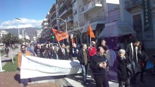 Πορεία της Α' ΕΛΜΕ στην Καλαμάτα