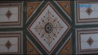Καλαμάτα: Οροφογραφίες - έργα τέχνης σε διατηρητέο της Αριστομένους