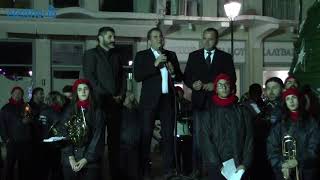 Καλαμάτα: Φωταγωγήθηκε η μεγάλη χριστουγεννιάτικη μπάκα στην 23ης Μαρτίου