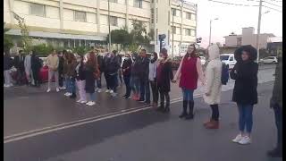 Καλαμάτα: Σπουδαστές του ΟΑΕΔ απέκλεισαν τον δρόμο στο Ασπρόχωμα ως διαμαρτυρία για το νέο τροχαίο