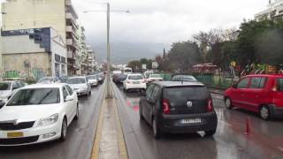 Μποτιλιάρισμα στην οδό Αρτέμιδος στην Καλαμάτα