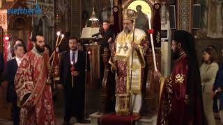 Αναστάσιμη Θεία Λειτουργία από τον μητροπολίτη Μεσσηνίας Χρυσόστομο
