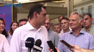 Μπρατάκος - Χαρδαλιάς στο εκλογικό κέντρου του Δημήτρη Πτωχού στην Καλαμάτα