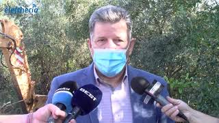 Μηχανήματα της Περιφέρειας Πελοποννήσου καθαρίζουν ρέμα στον Κορδία