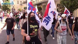 Καλαμάτα: Δυναμικό συλλαλητήριο του ΠΑΜΕ για το εργασιακό νομοσχέδιο