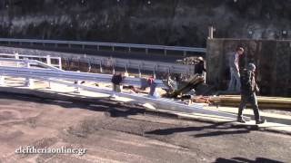 Προχωρούν οι εργασίες για την παράδοση της τοξωτής γέφυραςτης Τσακώνας